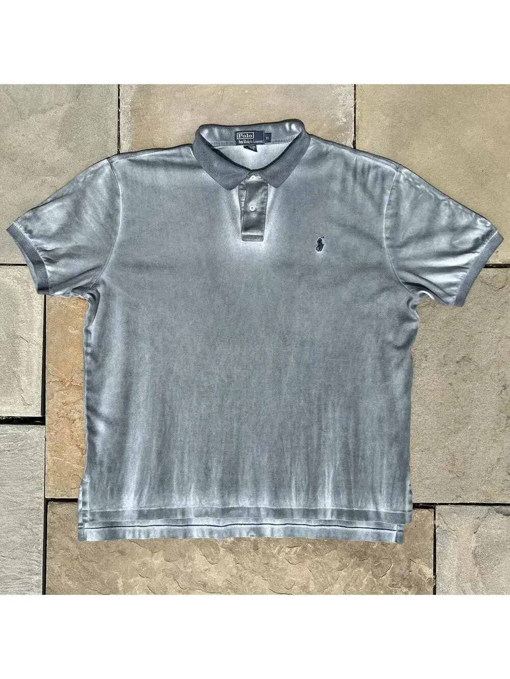 Neo-Vintage Y2K Dark Blue-Green Overdye Polo Ralph Lauren